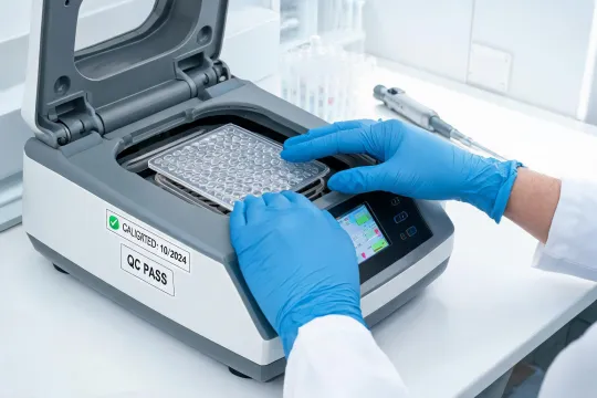 PCR thermocycler validation bench