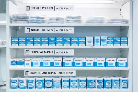 Infection control supply station
