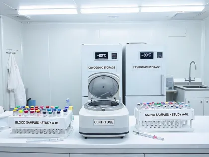 Clinical research biospecimen room