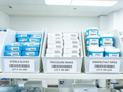 Hospital procurement supply room